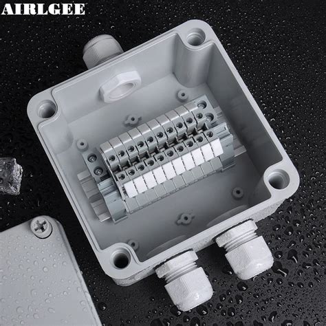 12 pole junction box|10 terminal outdoor junction box.